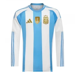 Argentina Fodboldtrøjer Copa America 2024 Hjemmebanetrøje Mænd Lange Ærmer